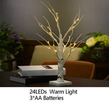 Load image into Gallery viewer, Night Light Home Decoration Bonsai Style Party Cherry Tree Shape LED Light DIY Firework Christmas Gift Plants Switch Copper