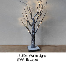 Load image into Gallery viewer, Night Light Home Decoration Bonsai Style Party Cherry Tree Shape LED Light DIY Firework Christmas Gift Plants Switch Copper